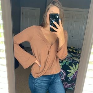 Brown blouse